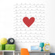 Illustration Of A Heart Wall Decal
