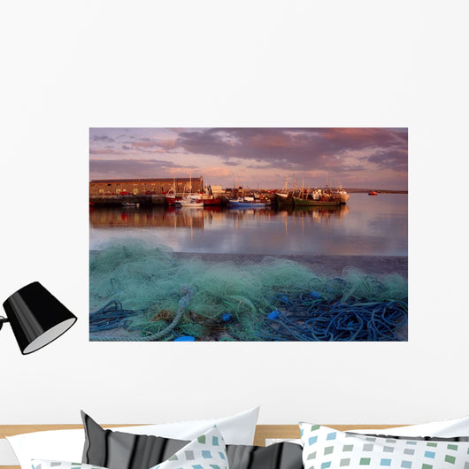 Kilronan Pier, Inishmore, Aran Islands, County Galway, Ireland Wall Mural
