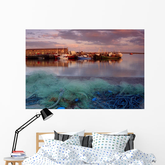 Kilronan Pier, Inishmore, Aran Islands, County Galway, Ireland Wall Mural