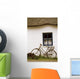 Tahtched Cottage And Bike Wall Mural