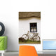Tahtched Cottage And Bike Wall Mural