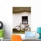 Tahtched Cottage And Bike Wall Mural