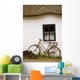 Tahtched Cottage And Bike Wall Mural