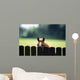 Thoroughbred Horses, Foal Looking Over Fence Wall Mural
