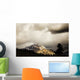 Mountain With Cloudy Sky Wall Mural