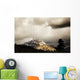 Mountain With Cloudy Sky Wall Mural