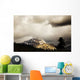 Mountain With Cloudy Sky Wall Mural