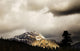 Mountain With Cloudy Sky Wall Mural