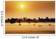 Cattle In Fog, Millet, Alberta, Canada Wall Mural
