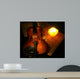 Violin and Candle Wall Mural