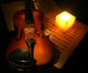 Violin and Candle Wall Mural