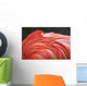 Close Up Of A Flamingo Resting Its Head On Its Back Wall Mural