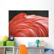 Close Up Of A Flamingo Resting Its Head On Its Back Wall Mural
