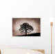 Tree Against A Stormy Sky Wall Mural