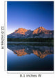 Mount Kidd Reflected In Wedge Pond Wall Mural