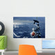 Angler boat big game fishing in saltwater Wall Mural