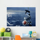 Angler boat big game fishing in saltwater Wall Mural