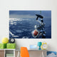 Angler boat big game fishing in saltwater Wall Mural