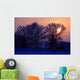 Sun Peeking Through Some Trees Wall Mural