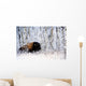Buffalo In The Snow Wall Mural