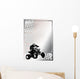 motorsport silver poster background Wall Mural