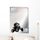 motorsport silver poster background Wall Mural