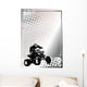 motorsport silver poster background Wall Mural