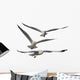 Multiple Flying Seagulls Wall Decal Sticker Set