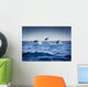 Dolphins Playing In The Ocean Wall Mural