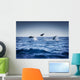 Dolphins Playing In The Ocean Wall Mural
