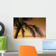 Palm Tree And Sunset In Mexico Wall Mural