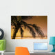 Palm Tree And Sunset In Mexico Wall Mural