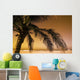 Palm Tree And Sunset In Mexico Wall Mural
