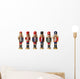 Christmas Nutcracker Toy Soldier Wall Decal Sticker Set