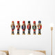 Christmas Nutcracker Toy Soldier Wall Decal Sticker Set