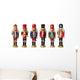 Christmas Nutcracker Toy Soldier Wall Decal Sticker Set