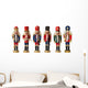 Christmas Nutcracker Toy Soldier Wall Decal Sticker Set