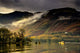 Boat On Lake Derwent, Cumbria, England Wall Mural