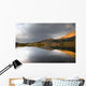 Mountain Reflection In Water, Loch Lobhair, Scotland Wall Mural