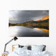 Mountain Reflection In Water, Loch Lobhair, Scotland Wall Mural