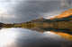 Mountain Reflection In Water, Loch Lobhair, Scotland Wall Mural