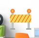 Construction Barrier Flat Wall Decal