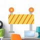 Construction Barrier Flat Wall Decal