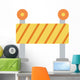 Construction Barrier Flat Wall Decal