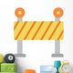 Construction Barrier Flat Wall Decal
