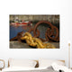 Harbour With Mooring And Fishing Boat Wall Mural