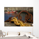 Harbour With Mooring And Fishing Boat Wall Mural