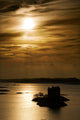 Castle Stalker At Sunset, Loch Laich, Scotland Wall Mural