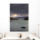 Boat In Water, Loch Sunart, Scotland Wall Mural
