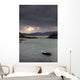 Boat In Water, Loch Sunart, Scotland Wall Mural